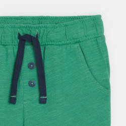 شورت جيرسيه قطني مقلم أخضر...